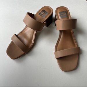 DV by Dolce Vita Women's Swell Sandals Block Heel Sz 9 Preowned